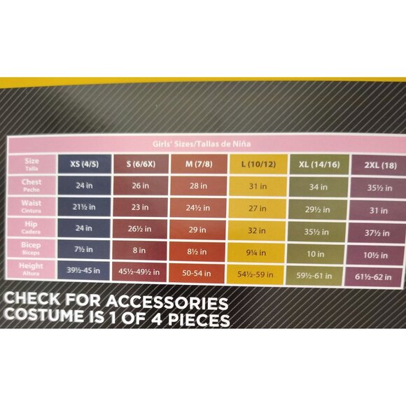 Girls L 10/12 Rainbow Unicorn Dress With Wings Halloween Costume - Picture 8 of 8